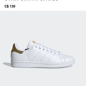 Adidas Stan Smith Size 8, gold